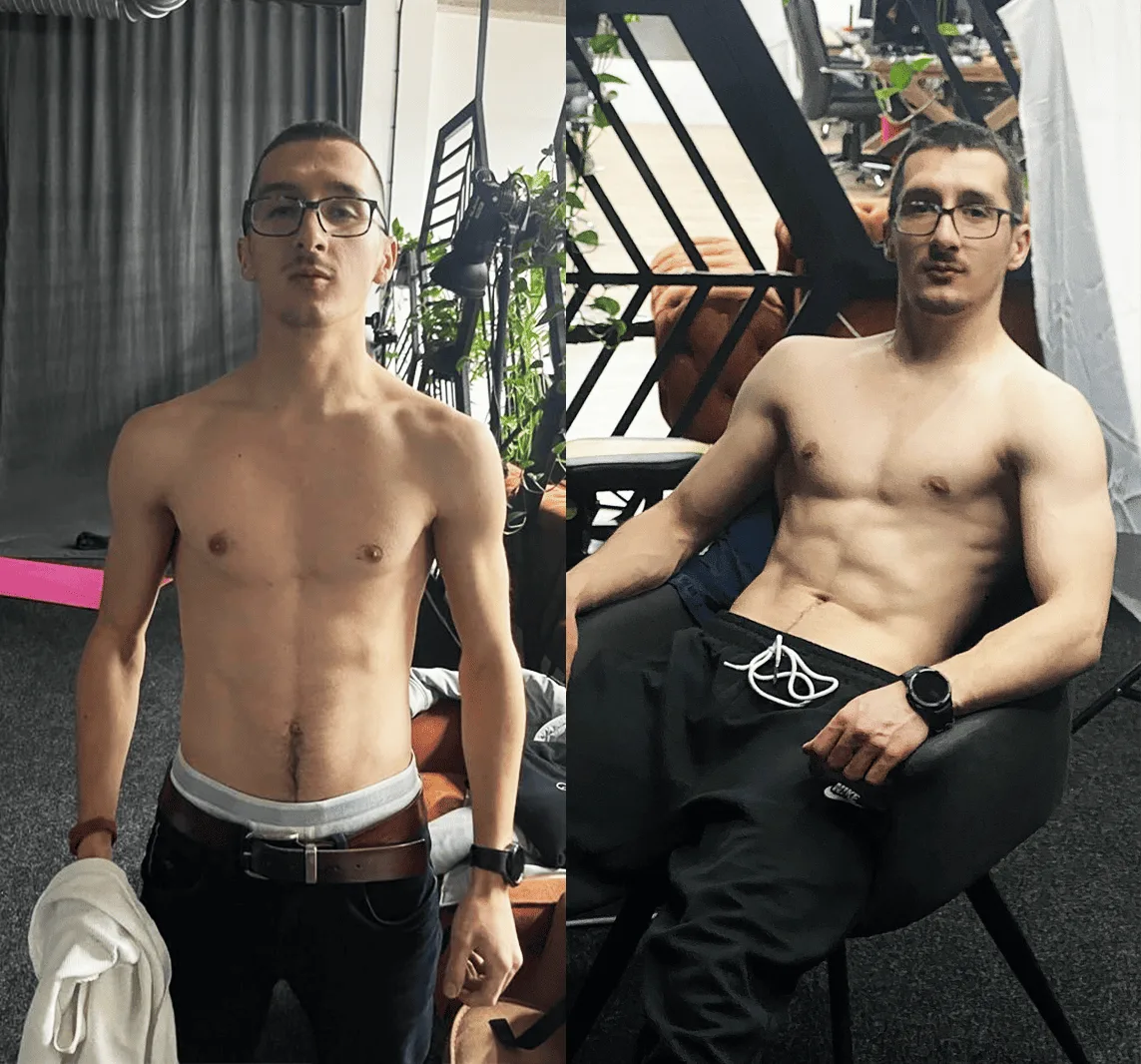 Male Fitonomy member before and after comparison 2